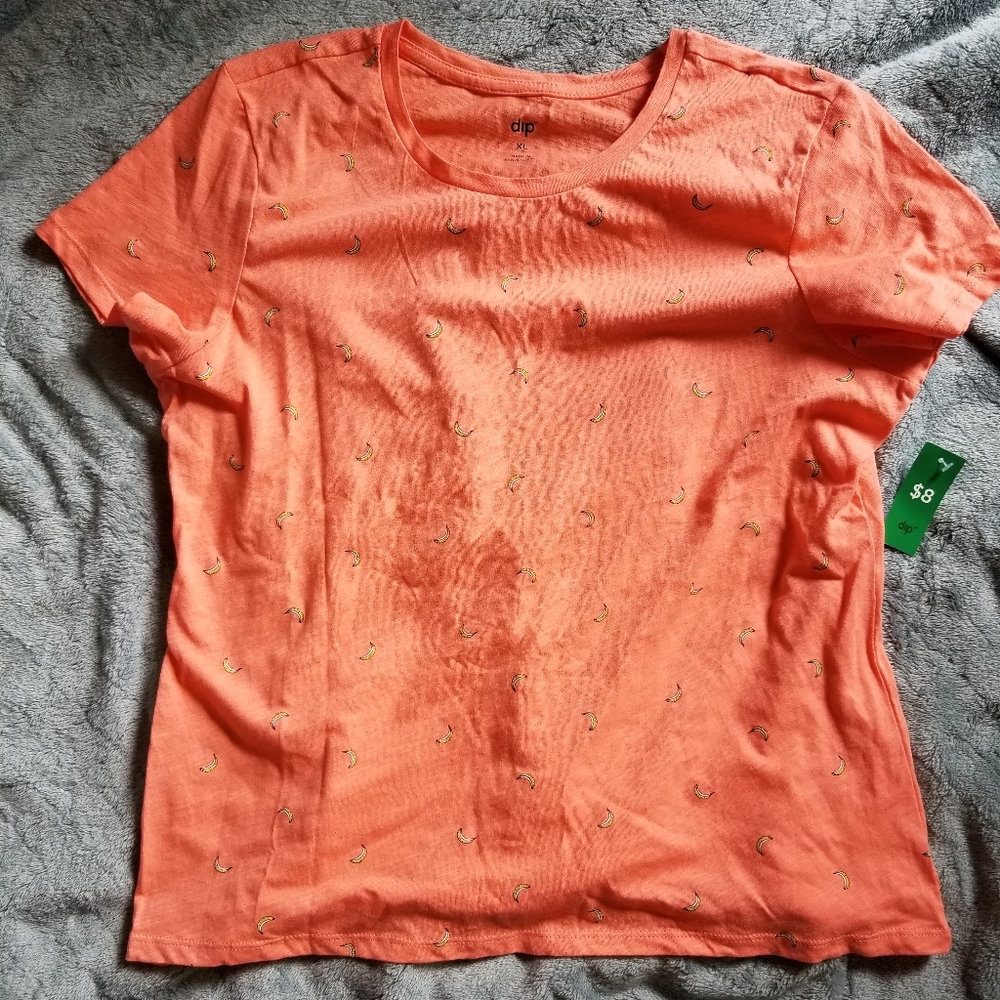 Banana Print Juniors Tee - Picture 1 of 4